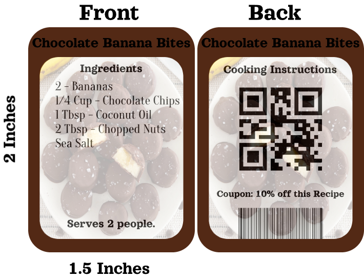 Dessert Recipe Card